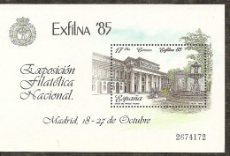 1985-ED.2814 H.B.-EXFILNA'85-MUSEO DEL PRADO-NUEVO- - Blocs & Hojas