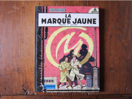 BLAKE ET MORTIMER  LA MARQUE JAUNE PAGE DE GARDE AU PORTRAIT  JACOBS - Blake & Mortimer