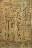 EGYPT - Edfu Temple - Ptolomy King Between Two Goddesses - Unused Postcard - Idfu