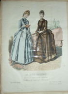 La Mode Illustrée  1887 - Gravure D'époque XIXème ( Déstockage Pas Cher) Réf;  Réf; B 51 - Vor 1900