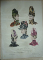 La Mode Illustrée  1887 - Gravure D'époque XIXème ( Déstockage Pas Cher) Réf;  Réf; B 53 - Vor 1900