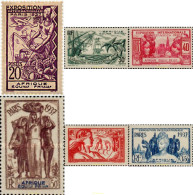 369886 HINGED AFRICA ECUATORIAL FRANCESA 1937 EXPOSICION INTERNACIONAL DE PARIS - Neufs