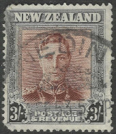 New Zealand. 1947-52 KGVI. 3/- Used. SG 689 - Usados