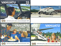 42737 MNH VANUATU 1997 10 ANIVERSARIO DE AIR VANUATU - Vanuatu (1980-...)