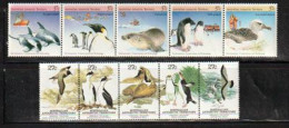 AUSTRALIAN ANTARCTIC: Environment,Conservation,Regional Wildlife.  10 Timbres Neufs ** - Antarctic Wildlife