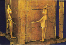 EGYPT - Treasures Of Tutankhamoun, Large Gold Canopic Chest (KV62 - Tutankhamun) - Unused Postcard - Musei