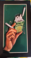 Cigarette Saint Michel - Projet Pancarte Publicitaire (Agence Rossel) - Croquis à La Gouache  - Magnifique - Rare - Werbeartikel