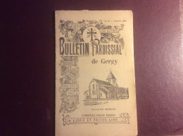 Bulletin Paroissial GERGY 71 ( Chalon Sur Saône ) Janvier 1911 - Bourgogne
