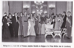 Cp Mariage Princesse Joséphine Charlotte Et Le Prince Héritier Jean De Luxembourg  1953 édition Paul Kraus - Familia Real