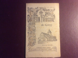 Bulletin Paroissial GERGY 71 ( Chalon Sur Saône ) MARS  1911 - Bourgogne