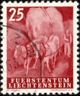 LIECHTENSTEIN - 1951 - Mi.293 - 25Rp Dark Brownish Carmine - VF Used - Used Stamps