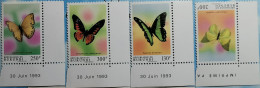 BURUNDI 1993 FARFALLE - Unused Stamps