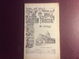 Bulletin Paroissial GERGY 71 ( Chalon Sur Saône ) Décembre 1911 - Bourgogne