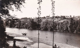 82 - Lafrancaise - Plage Sur Le Tarn Et Perspective Sur Le Clocher - Cpa Animée - Lafrancaise