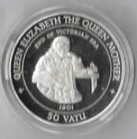 VANUATU   50 VATU La Reine MERE  ELISABETH  Année 1988 . Fin De L'Ere Victorienne   UNC - Vanuatu