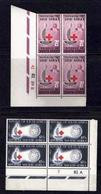 SOUTH AFRICA, 1963, MNH Control Block Of 4, Red Cross, M 314-315 - Nuovi