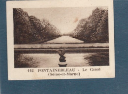 Chromo  Fontainebleau Le Canal Seine Et Marne  60 X 45 Mm  Pub: Chocolat Julien Damoy Papier épais   2 Scans - Autres & Non Classés