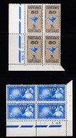 SOUTH AFRICA, 1964, MNH Control Block Of 4, Nursing Association, M 342-343 - Unused Stamps