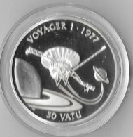 VANUATU    50 VATU ,VOYAGER 1 , 1977.    Argent   UNC - Vanuatu