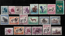 South Africa 1954/75  Fauna Lot / Used Stamps - Usati