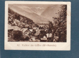 Chromo  Vallée Du Giffre Haute Savoie 60 X 45 Mm  Pub: Chocolat Julien Damoy Papier épais   2 Scans - Autres & Non Classés