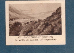 Chromo  Bagnères De Bigorre La Vallée Campan Hte Pyrénnées 60 X 45 Mm  Pub: Chocolat Julien Damoy Papier épais   2 Scans - Autres & Non Classés