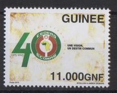 Guinée Guinea 2015 Emission Commune Joint Issue CEDEAO ECOWAS 40 Ans 40 Years - Guinée (1958-...)