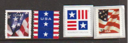 Flags USA (Star-Spangled Banner ) 4 Timbres Neufs ** - Unused Stamps
