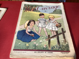 Mon Ouvrage, 24 Pages 1951, Numéro 32, Les Enfants Au Jardin D’enfant Fille, Garçon En Culotte Courte Avec Fleurs - Fashion