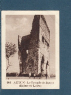 Chromo AUTUN Le Temple De Janus Saône Et Loire  60 X 45 Mm  Pub: Chocolat Julien Damoy Papier épais   2 Scans - Autres & Non Classés