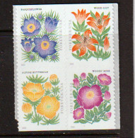 2022:Flowers:la Fleur De Pâques,lis Des Prairies,renoncule Des Neiges,rose Des Bois . 4 Timbres Neufs ** - Unused Stamps