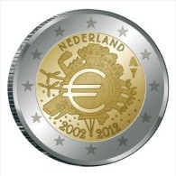 @Y@  Nederland  2 Euro  Com.   10 Jaar Euro  2002-2012  UNC - Paesi Bassi