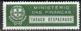 Portugal - Label/ Stamp Pack Of Cigarettes -|- Tabaco Despachado - Ministério Das Finanças - Empty Tobacco Boxes
