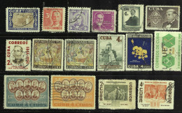 CUBA 1953-1958 SCOTT 502...612 CANCELLED - Gebruikt