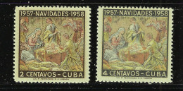 CUBA 1957 SCOTT 588-589  MNH - Neufs