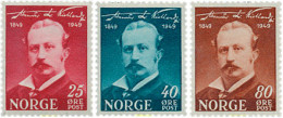 101917 MNH NORUEGA 1949 CENTENARIO DEL NACIMIENTO DE ALEXANDRE L. KIELLAND - Unused Stamps