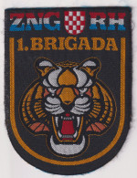 CROATIA ARMY, ZNG , 1st GUARD BRIGADE "TIGERS" PATCH - Ecussons Tissu