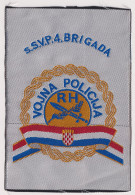 CROATIA ARMY MILITARY POLICE , SSVP 4th BRIGADE , PATCH - Patches