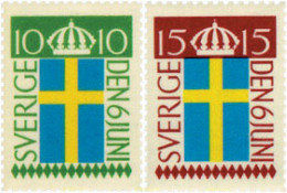 107420 MNH SUECIA 1955 FIESTA NACIONAL Y CINCUENTENARIO DE LA BANDERA NACIONAL - Ungebraucht