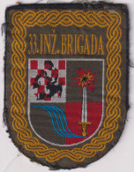 CROATIA ARMY , 33rd ENGENEER BRIGADE , PATCH - Patches