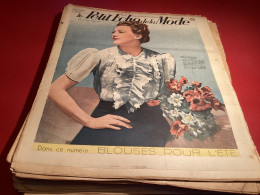 Le Petit écho De La Mode Magazine De Mode Paris 1939, Numéro 22 Boulons Pour Litige Femme Avec Fleurs Et Blues - Fashion