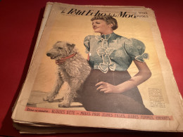 Le Petit écho De La Mode Magazine De Mode Paris 1939, Numéro 27 Femme Avec Un Chien Blues DT, Mode Pour Jeune Fille - Fashion