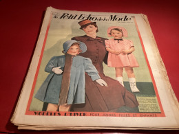 Le Petit écho De La Mode Magazine De Mode Paris 1939, Numéro 41 Modèle D’hiver Pour Jeune Fille Est Enfant Femme Filles - Mode