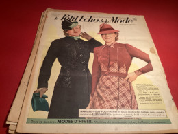 Le Petit écho De La Mode Magazine De Mode Paris 1939, Numéro 40 Mots De Divers Modèle De Manteau, Robe Tailleur, Chapeau - Mode