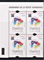 2022- Tunisie- 18ème Sommet De La Francophonie, Djerba 2022 Block  De 4 4v. MNH*** - Autres & Non Classés