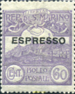 360052 HINGED SAN MARINO 1923 MONTE TITANO - Used Stamps