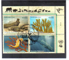 KPÖ25 UNO WIEN  2008 MICHL 526/29 VIERERBLOCK GEFÄHRTERTE ARTEN Used / Gestempelt - Unused Stamps