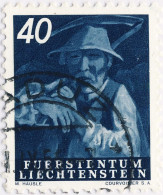 LIECHTENSTEIN - 1951 AGRICULTURE SERIES 40Rp MiNr.295 Oblitéré / Used - Used Stamps