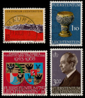 LIECHTENSTEIN - 1958/83 - Mi.356, 496, 589 & 829 - VFU° - Sammlungen