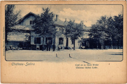 CPA Chateau-Salins Café De La Gare Weber (1276366) - Chateau Salins
